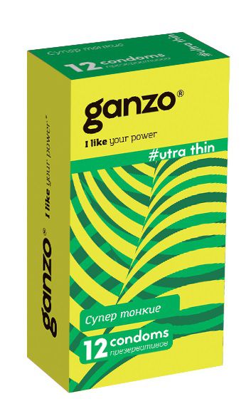 Ультратонкие презервативы Ganzo Ultra thin - 12 шт. - Ganzo - купить с доставкой в Ижевске