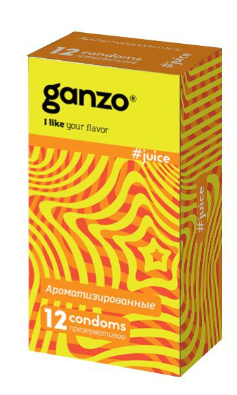 Ароматизированные презервативы Ganzo Juice - 12 шт. - Ganzo - купить с доставкой в Ижевске