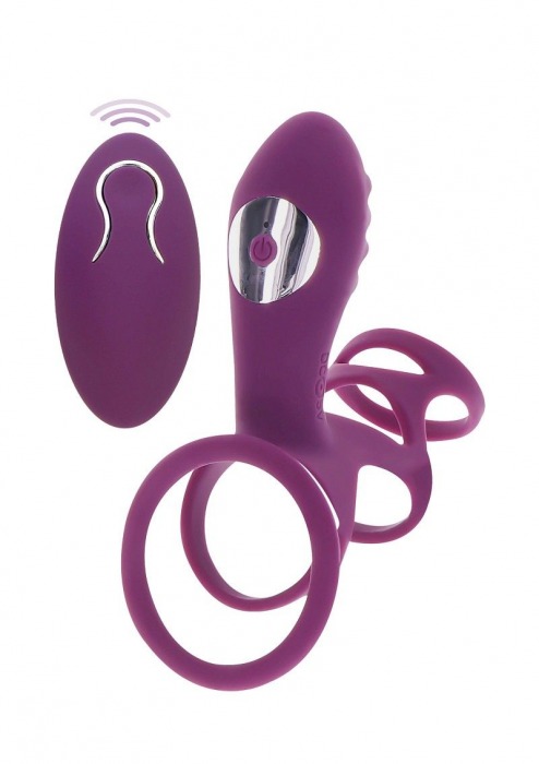 Фиолетовая эрекционная вибронасадка Halo Halo C-Ring Sleeve - Toy Joy - в Ижевске купить с доставкой