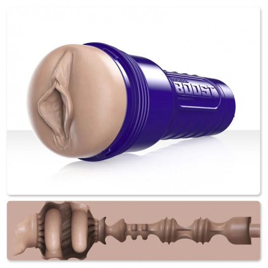 Телесный мастурбатор-вагина Fleshlight Boost Bang - Fleshlight - в Ижевске купить с доставкой