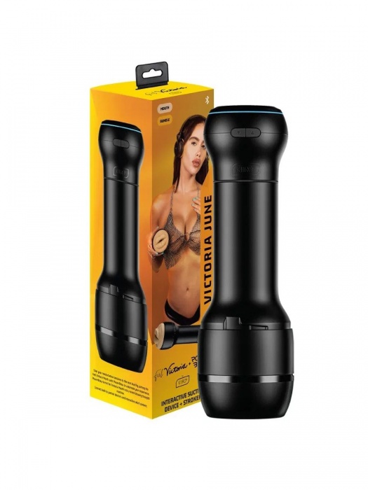 Мастурбатор-ротик с интерактивной насадкой PowerBlow   FeelVictoria Mouth - Kiiroo - в Ижевске купить с доставкой
