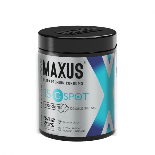 Гладкие презервативы Maxus G spot с двойной спиралью - 15 шт. - Maxus - купить с доставкой в Ижевске