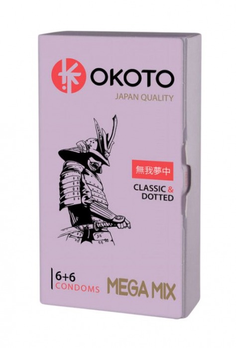 Презервативы OKOTO Mega Mix - 12 шт. - Sitabella - купить с доставкой в Ижевске