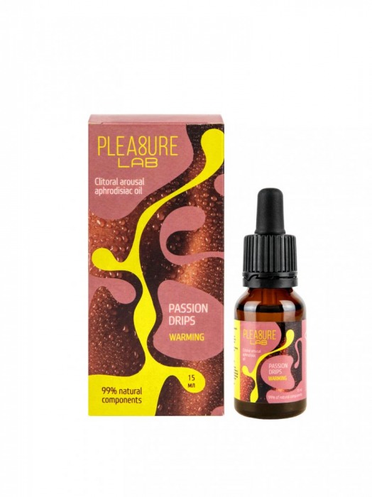 Капли с согревающим эффектом Passion Drips Warming - 15 мл. - Pleasure Lab - купить с доставкой в Ижевске