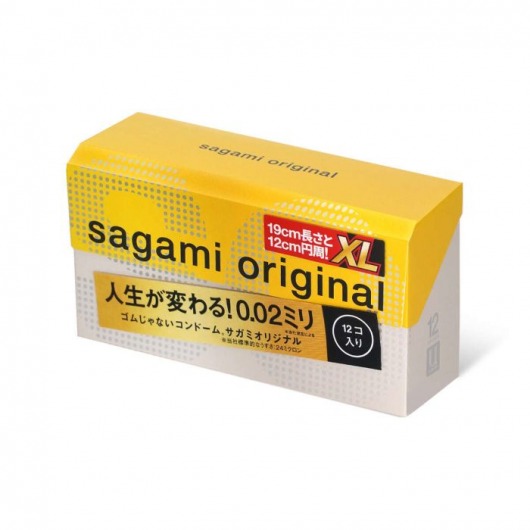 Презервативы увеличенного размера Sagami Original 0.02 XL-size - 12 шт. - Sagami - купить с доставкой в Ижевске