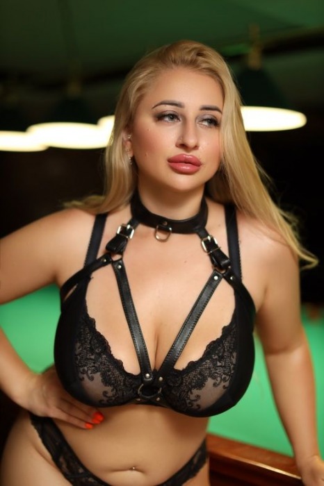 Черная кожаная сбруя с ошейником plus size из нежной кожи - БДСМ Арсенал - купить с доставкой в Ижевске