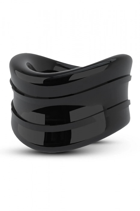 Черное эрекционное кольцо на мошонку Beef Ball Stretcher Snug - Blush Novelties - в Ижевске купить с доставкой