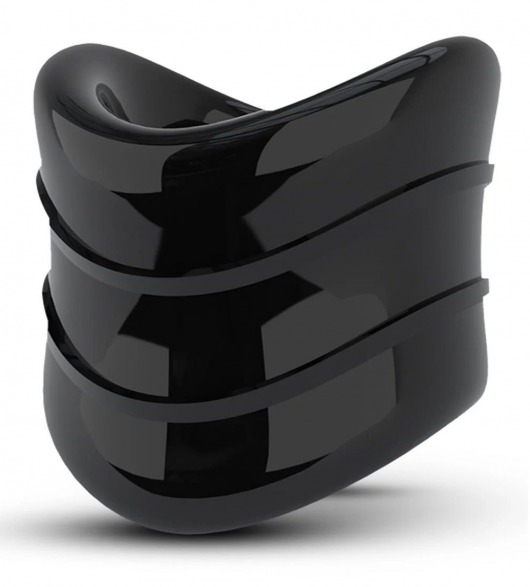 Черное эрекционное кольцо на мошонку Beef Ball Stretcher Snug X Long - Blush Novelties - в Ижевске купить с доставкой