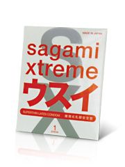Ультратонкий презерватив Sagami Xtreme SUPERTHIN - 1 шт. - Sagami - купить с доставкой в Ижевске