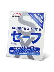 Презерватив Sagami Xtreme Ultrasafe с двойным количеством смазки - 1 шт. - Sagami - купить с доставкой в Ижевске