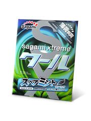 Презерватив Sagami Xtreme Mint с ароматом мяты - 1 шт. - Sagami - купить с доставкой в Ижевске