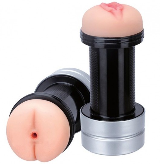 Мастурбатор 2-в-1 REALSTUFF 2 IN 1 HUMMER ANUS   VAGINA: вагина и анус - Dream Toys - в Ижевске купить с доставкой