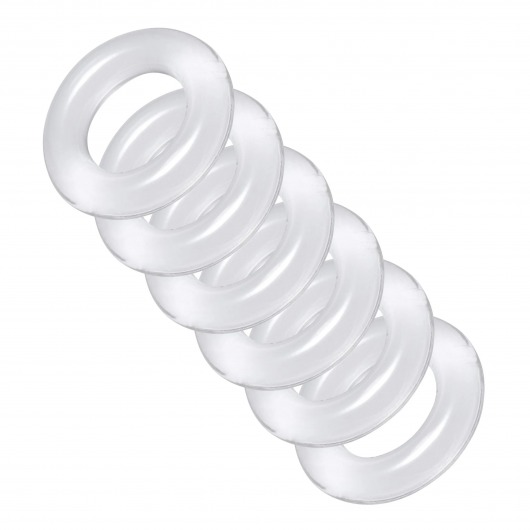 Комплект из 6 прозрачных эрекционных колец Ring Master Custom Ball Stretcher Kit - XR Brands - в Ижевске купить с доставкой