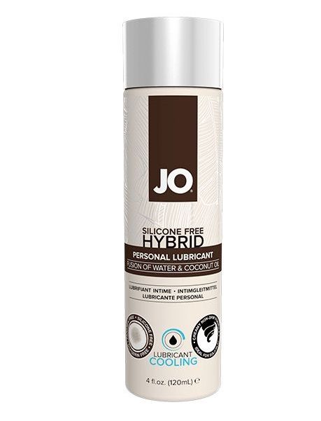 Водно-масляный лубрикант с охлаждающим эффектом JO Silicon free Hybrid Lubricant COOLING - 120 мл. - System JO - купить с доставкой в Ижевске