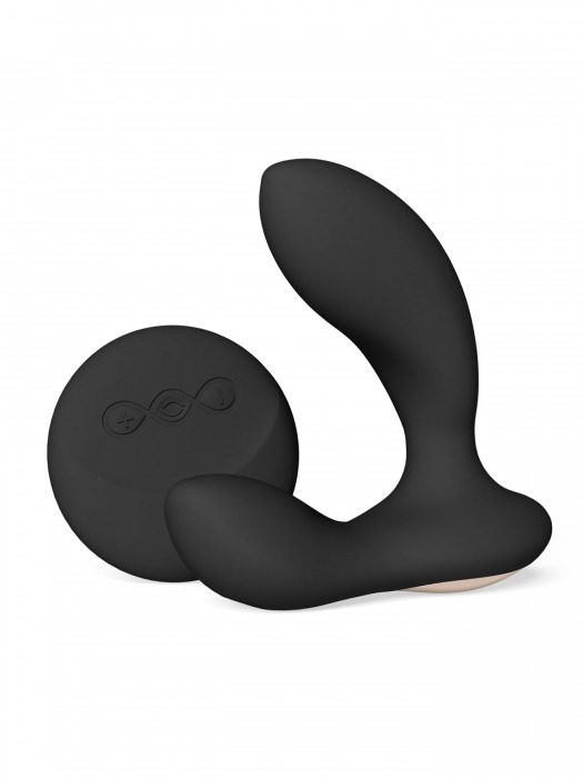 Черный вибромассажер простаты с пультом ДУ Hugo 2 Remote - Lelo - в Ижевске купить с доставкой