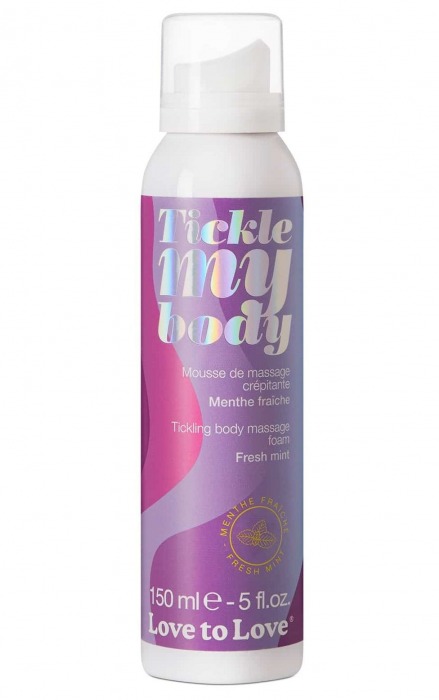 Массажная хрустящая пенка Tickle My Body Fresh Mint с ароматом мяты - 150 мл. - Love to Love - купить с доставкой в Ижевске