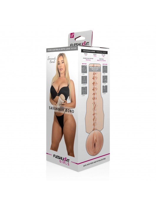 Мастурбатор-вагина Fleshlight Girls - Savannah Bond From Australia With Love - Fleshlight - в Ижевске купить с доставкой
