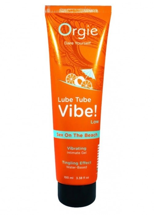 Гель с эффектом вибрации Lube Tube Vibe Low Sex On The Beach - 100 мл. - ORGIE - купить с доставкой в Ижевске