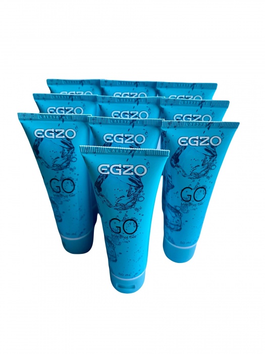 Набор из 10 пролонгирующих лубрикантов на водной основе Egzo Go (по 50 мл.) - EGZO - купить с доставкой в Ижевске