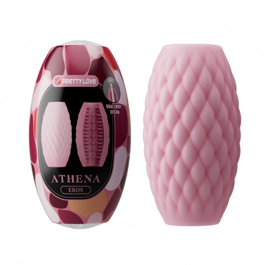 Розовый нереалистичный мастурбатор Athena - Baile - в Ижевске купить с доставкой