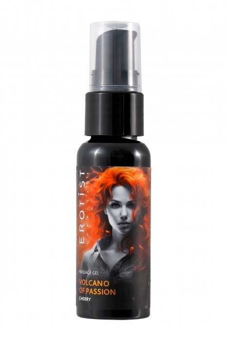 Гель с эффектом вибрации Volcano Of Passion со вкусом вишни - 25 мл. - Erotist Lubricants - купить с доставкой в Ижевске