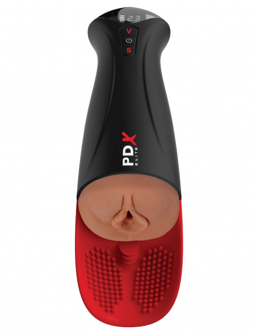 Мастурбатор-вагина в колбе с вибрацией Fuck-O-Matic Pro XL - Pipedream - в Ижевске купить с доставкой