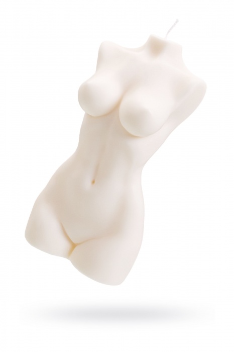 Белая интерьерная свеча в форме женского торса - 850 гр. - Pecado - купить с доставкой в Ижевске