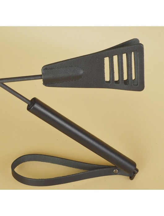 Черный кожаный стек «Сириус» - 60 см. - Sitabella - купить с доставкой в Ижевске