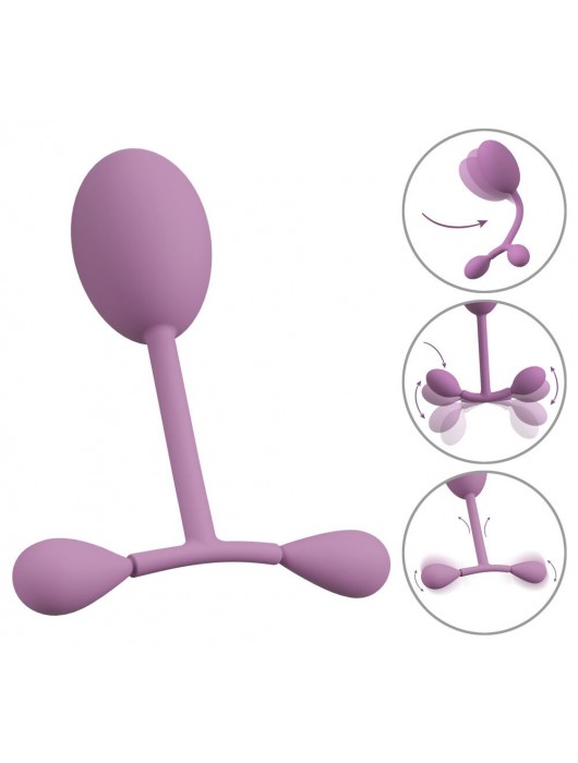 Сиреневый тренажер мыщц тазового дна Vaginal Trainer - Orion