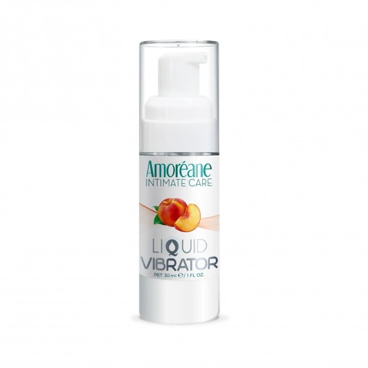 Жидкий вибратор со вкусом персика Amoreane Peach - 30 мл. - Amoreane - купить с доставкой в Ижевске