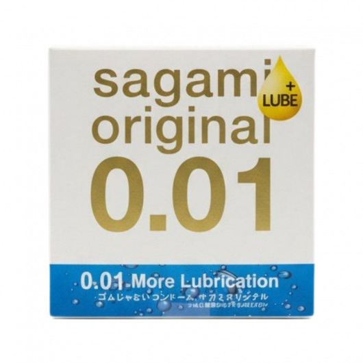 Увлажнённый презерватив Sagami Original 0.01 Extra Lub - 1 шт. - Sagami - купить с доставкой в Ижевске