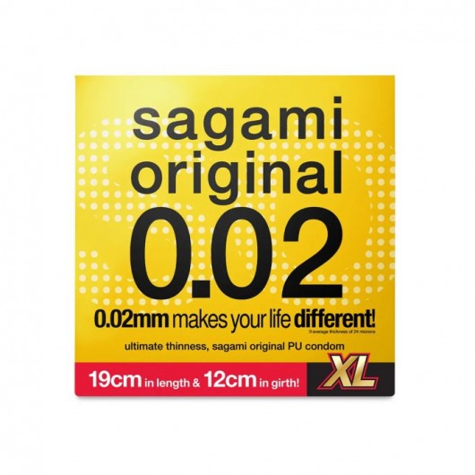 Презерватив увеличенного размера Sagami Original 0.02 XL-size - 1 шт. - Sagami - купить с доставкой в Ижевске