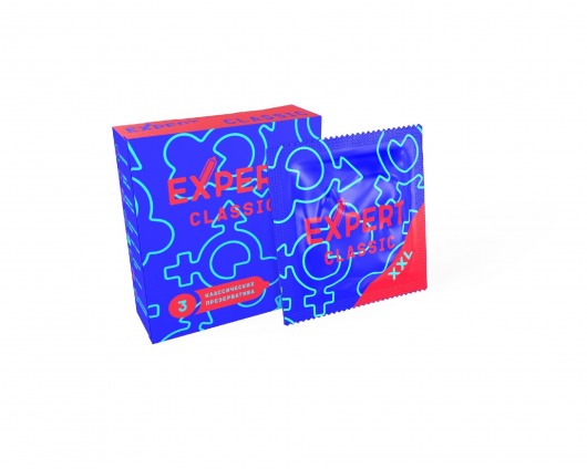 Презервативы увеличенного размера Expert Classic XXL - 3 шт. - Expert - купить с доставкой в Ижевске