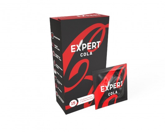 Презервативы с ароматом колы Expert Cola - 15 шт. - Expert - купить с доставкой в Ижевске