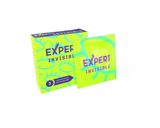 Ультратонкие презервативы Expert Invisible - 3 шт. - Expert - купить с доставкой в Ижевске