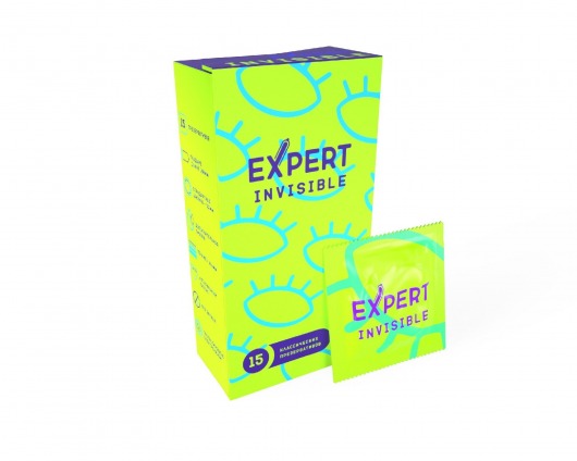 Ультратонкие презервативы Expert Invisible - 15 шт. - Expert - купить с доставкой в Ижевске