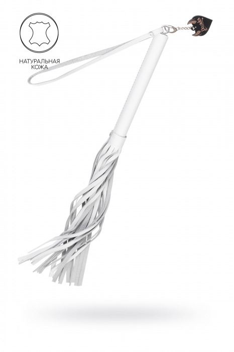 Белая кожаная плеть - 50 см. - Pecado - купить с доставкой в Ижевске