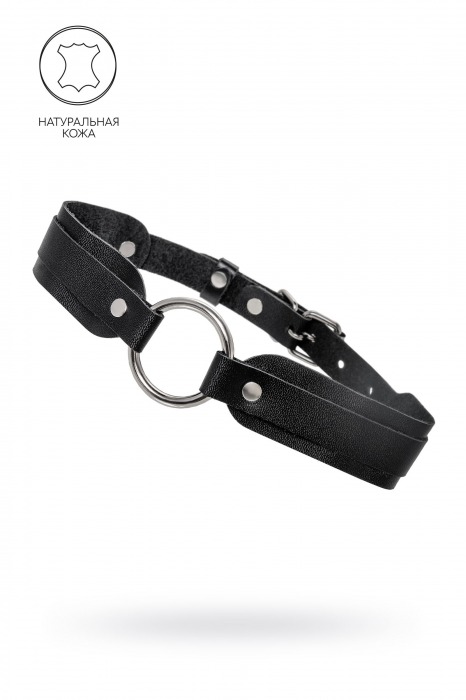 Черный кожаный чокер-ошейник со скруглёнными углами - Pecado - купить с доставкой в Ижевске