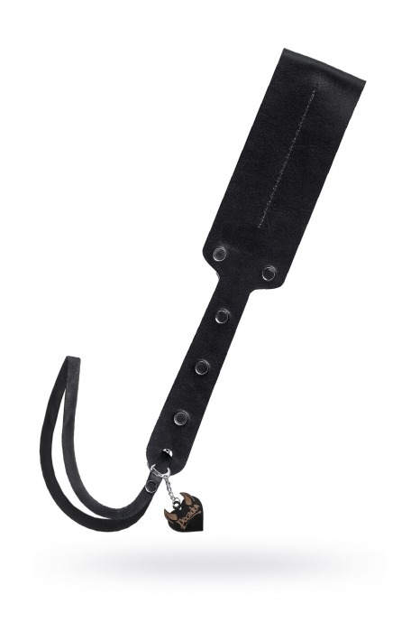 Черный кожаный пэддл - 32 см. - Pecado - купить с доставкой в Ижевске