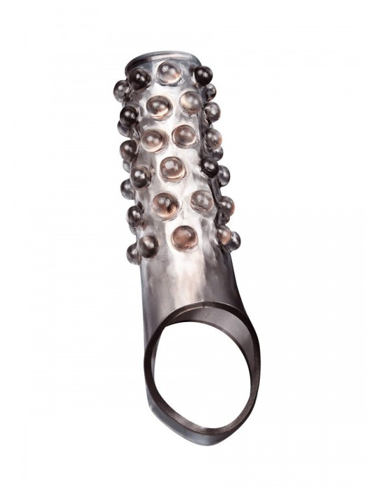 Дымчатая насадка на пенис с выпуклостями - 11 см. - Sex Expert - в Ижевске купить с доставкой