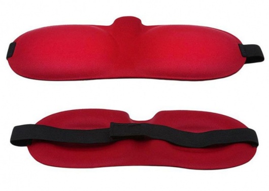 Красная глухая маска на резинке - Sitabella - купить с доставкой в Ижевске