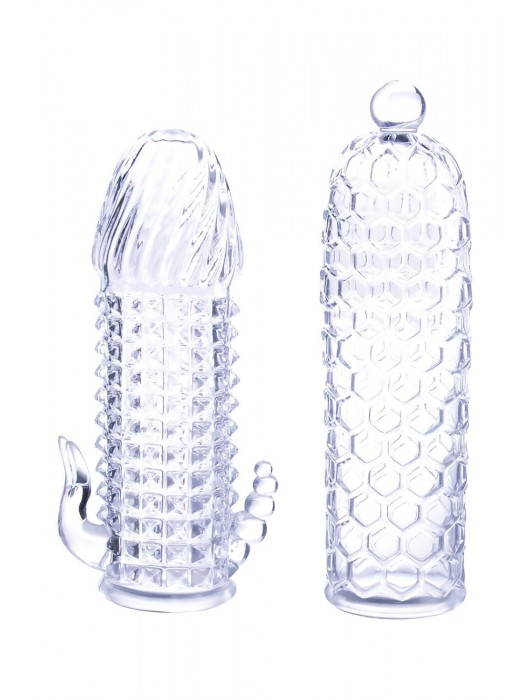 Набор из 2 прозрачных насадок на член Seductive Tickler Sleeves Set - NMC - в Ижевске купить с доставкой