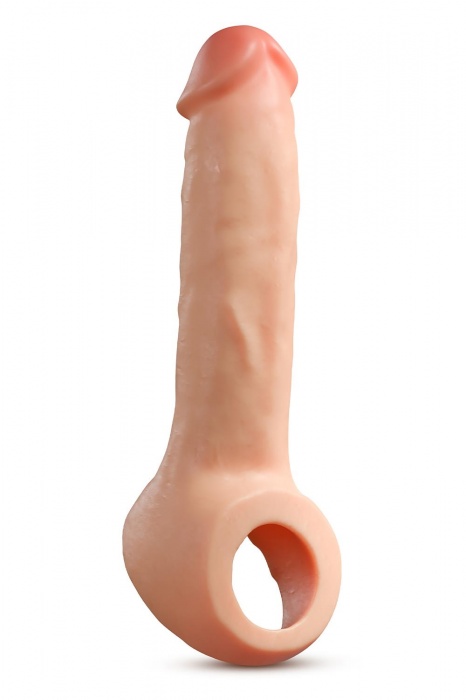 Телесная насадка-удлинитель Thrive 8.75 Inch Realistic Penis Extender Sleeve - 22,2 см. - Blush Novelties - в Ижевске купить с доставкой