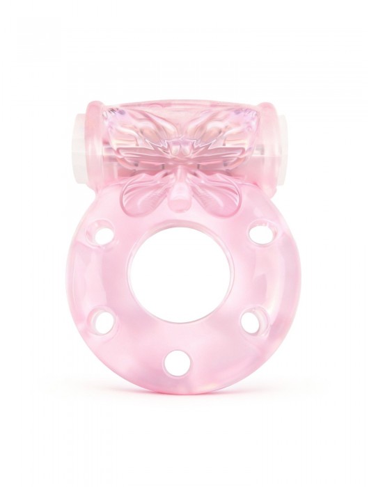 Розовое эрекционное виброкольцо с бабочкой - 1137 - в Ижевске купить с доставкой