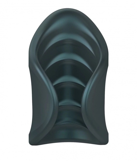 Серый сквозной мастурбатор с вибрацией Manwan Starter - Manwan - в Ижевске купить с доставкой