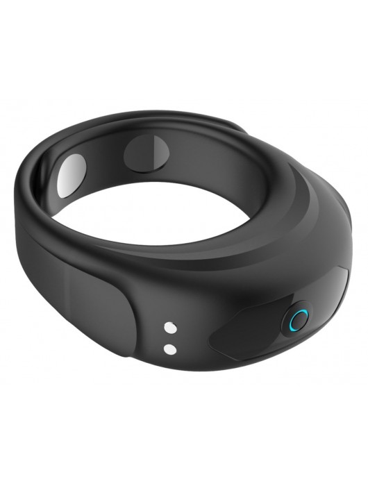 Черное эрекционное виброкольцо на ремешках - Boys of Toys - в Ижевске купить с доставкой