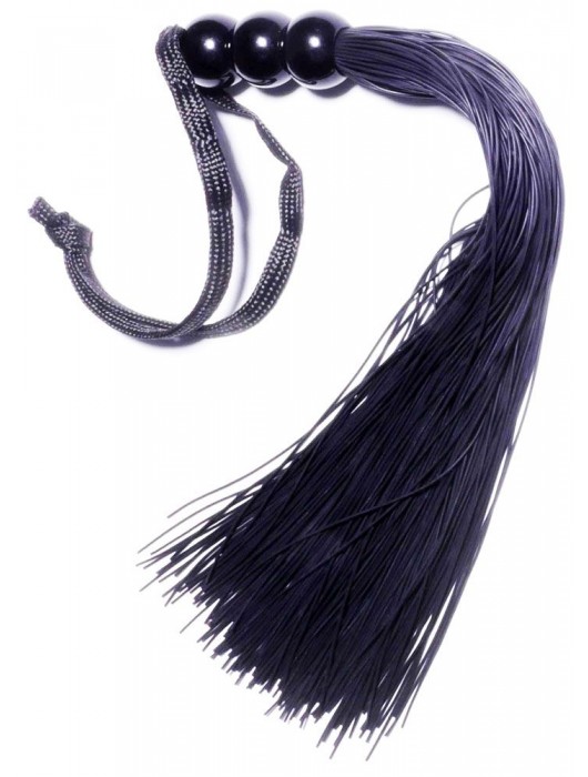 Черная силиконовая плетка - 25,4 см. - Boys of Toys - купить с доставкой в Ижевске