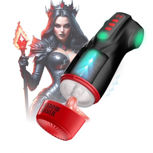 Интерактивный мастурбатор Raven с вакуумом, вибрацией и подсветкой - Shots Media BV - в Ижевске купить с доставкой