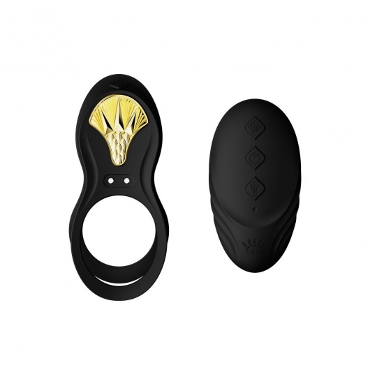 Черное эрекционное виброкольцо Bayek с пультом ДУ - Zalo - в Ижевске купить с доставкой