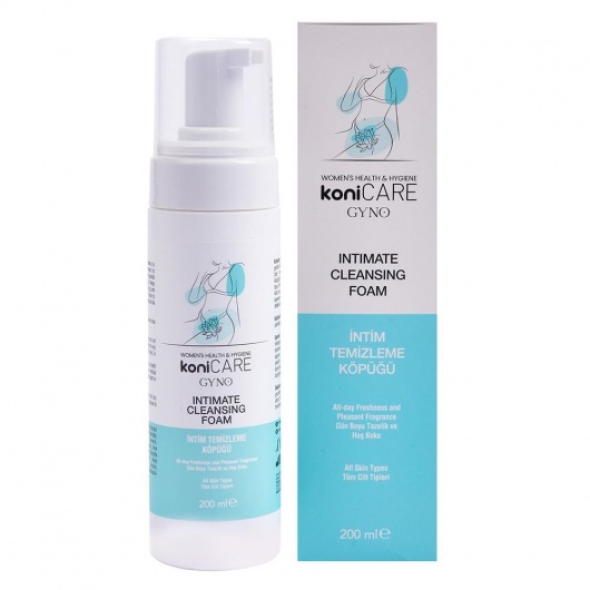 Пенка для интимной гигиены Konicare Gyno Intimate Cleasing Foam - 200 мл. - JoyDrops - купить с доставкой в Ижевске